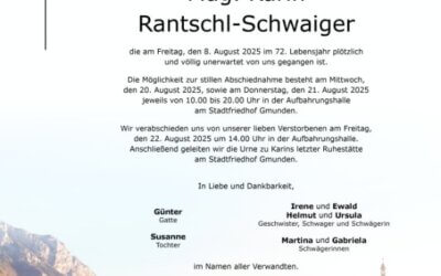 Traurige Mitteilung