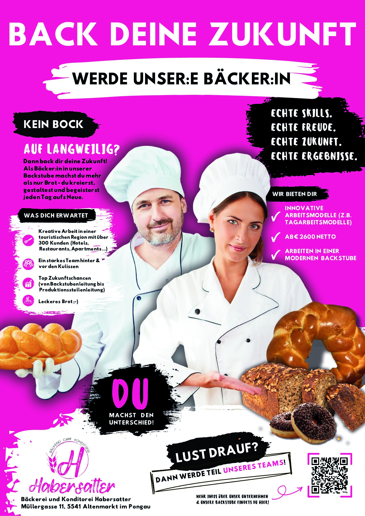 WERDE UNSER:E BÄCKER:IN – Bäckerei Habersatter